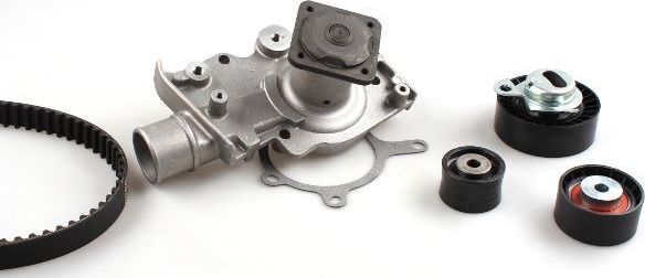 Помпа (водяной насос) с комплектом ремня ГРМ Hepu для Ford Escort V 1992-2000. Артикул PK02240