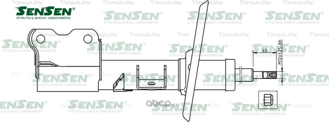 АМОРТ. ПЕРЕД. ЛЕВ. ГАЗ NISSAN MURANO (Sensen). Артикул 42141692