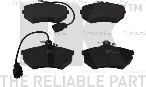 Тормозные колодки NK передние для Volkswagen Golf III 1991-1999. Артикул 229984