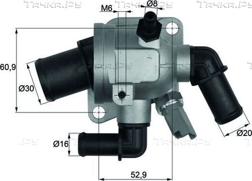 Термостат Mahle Behr для Fiat Punto III Punto Evo 2008-2012. Артикул TI 173 88