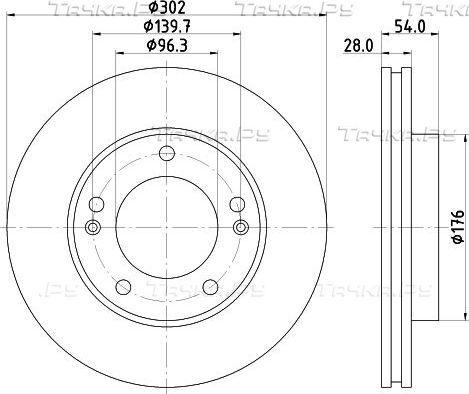 Тормозной диск Nisshinbo. Артикул ND6059K