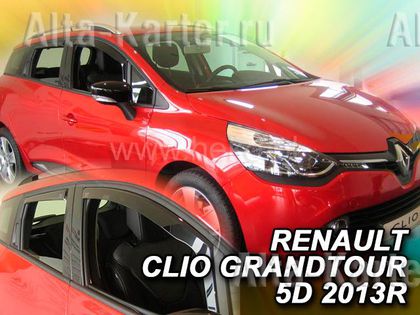 Дефлекторы Heko для окон Renault Clio IV Grandtour 2013-2024. Артикул 27187