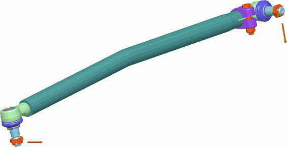 Рулевая тяга продольная Lemforder для MAN TGL 2004-2026. Артикул 37324 01