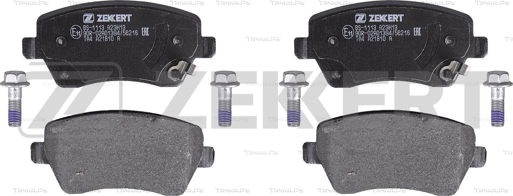 Тормозные колодки Zekkert передние для Renault Kangoo II 2008-2026. Артикул BS-1113