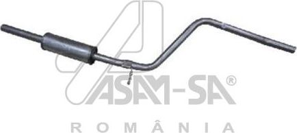 Глушитель (средняя часть) ASAM для Renault Logan I 2004-2015. Артикул 01346