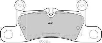 Тормозные колодки VAG. Артикул 7P0698451