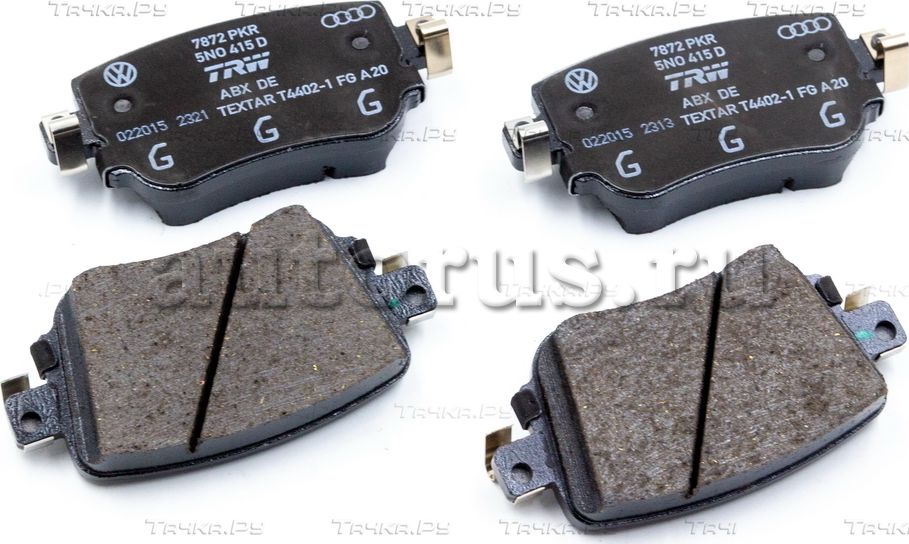 Тормозные колодки VAG задние для Audi S1 I (8X) 2014-2018. Артикул 7N0698451A