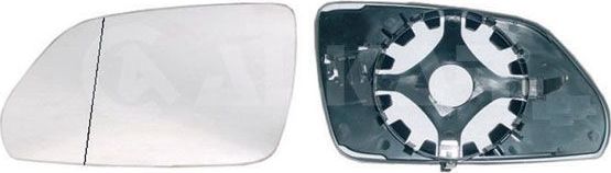 Зеркальное стекло бокового зеркала Alkar левое для Volkswagen Polo IV 2002-2009. Артикул 6401111