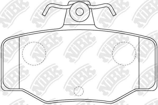 Тормозные колодки NiBK задние для Nissan Almera Tino I 2000-2006. Артикул PN2214