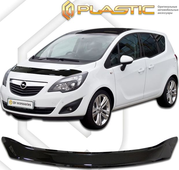 Дефлектор СА Пластик для капота (Classic черный) Opel Meriva 2011-2026. Артикул 2010010106669