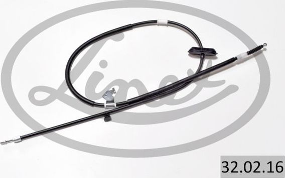 Трос ручника (тросик ручного тормоза) Linex. Артикул 32.02.16