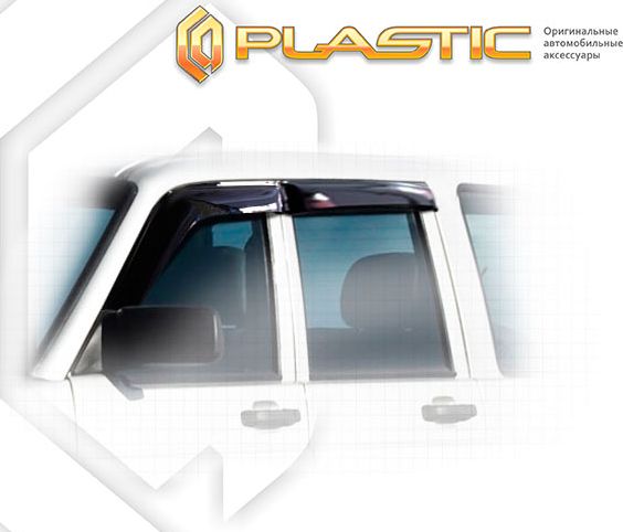 Дефлекторы СА Пластик для окон (Classic полупрозрачный) УАЗ Патриот Sport 2005-2026. Артикул 2010030305448