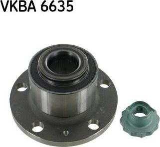 Ступичный подшипник (комплект) SKF передний для Skoda Roomster I 2008-2010. Артикул VKBA 6635