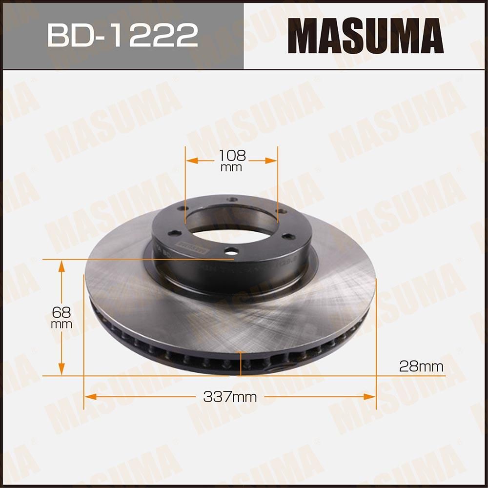 Тормозной диск Masuma. Артикул BD-1222