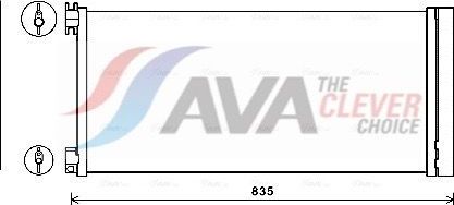 Радиатор кондиционера (конденсатор) AVA (алюминий). Артикул RTA5626D
