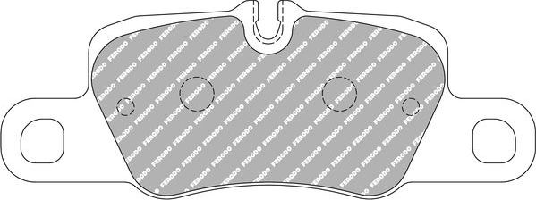 Тормозные колодки FERODO RACING DS2500 для Porsche 911 VII (991) 2011-2026. Артикул FCP4713H