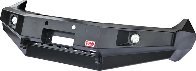 Бампер силовой РИФ передний с доп. фарами без защитной дуги для Nissan Pathfinder R51 2010-2014. Артикул RIFD40-10356-10