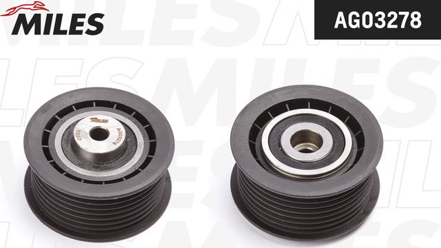 Натяжной ролик (натяжитель) приводного поликлинового ремня Miles для Mercedes-Benz SLK-Класс I (R170) 2001-2004. Артикул AG03278