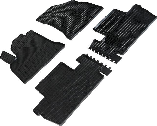 Коврики резиновые Seintex с узором сетка для салона Peugeot 3008 I 2009-2016. Артикул 84921