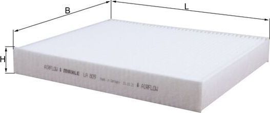 Салонный фильтр Mahle-Knecht. Артикул LA 809