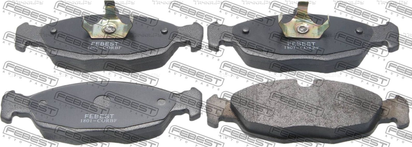 Тормозные колодки Febest передние для Opel Astra F 1991-2002. Артикул 1801-CORBF