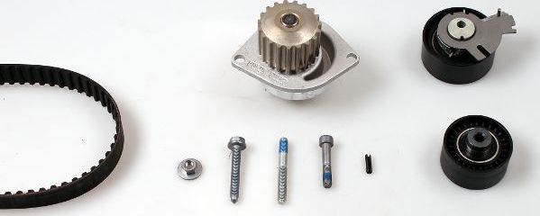 Помпа (водяной насос) с комплектом ремня ГРМ Hepu. Артикул PK08911