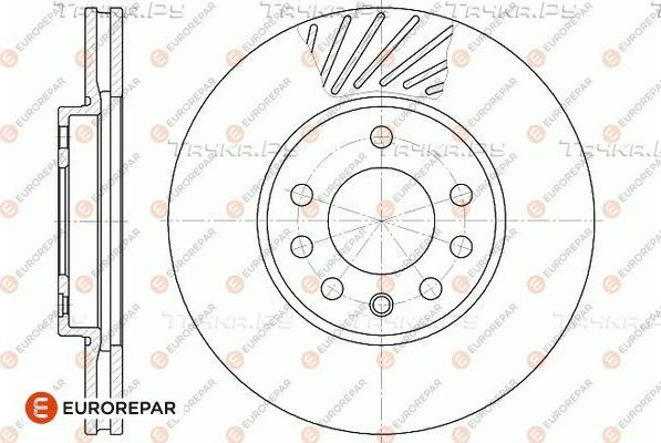 Тормозной диск Eurorepar передний для Opel Combo C 2004-2012. Артикул 1667859280