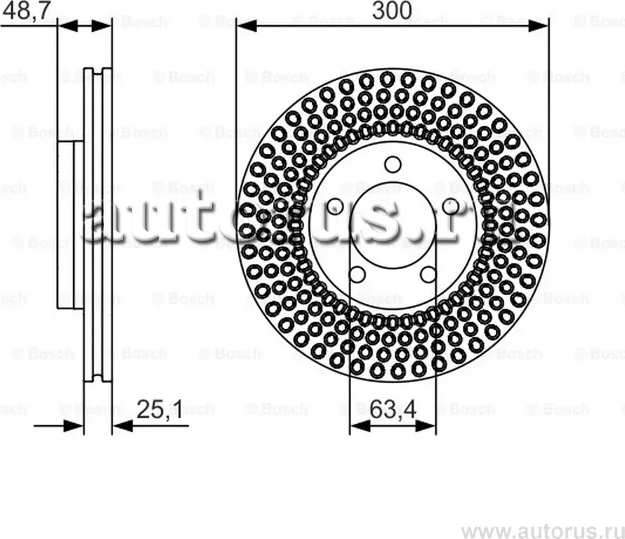 Диск тормозной (Bosch) Bosch. Артикул 0986479701