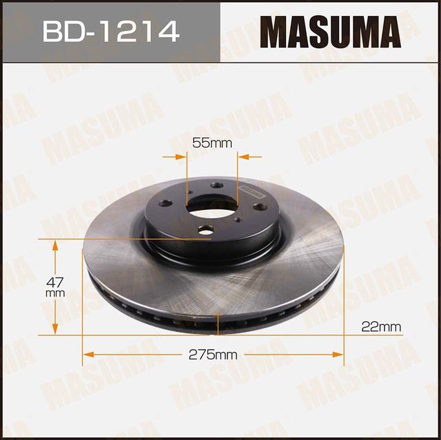 Тормозной диск Masuma. Артикул BD-1214