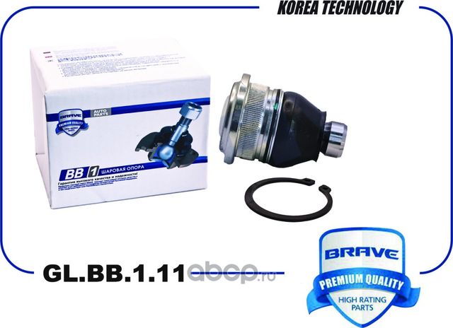 Опора шаровая 401604793R GL.BB.1.11 LADA Largus, Logan до 2013г круговая проточк (Brave). Артикул GLBB111