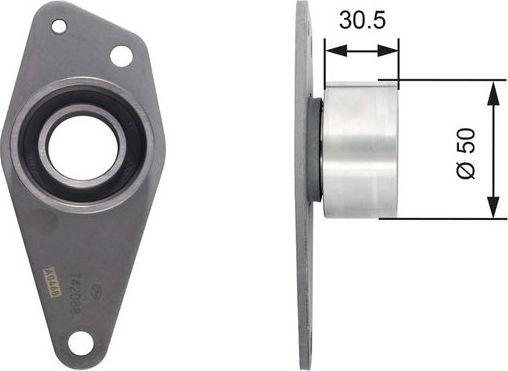 Направляющий (ведущий) ролик ремня ГРМ Gates PowerGrip® для Renault 9 1988-1988. Артикул T42088
