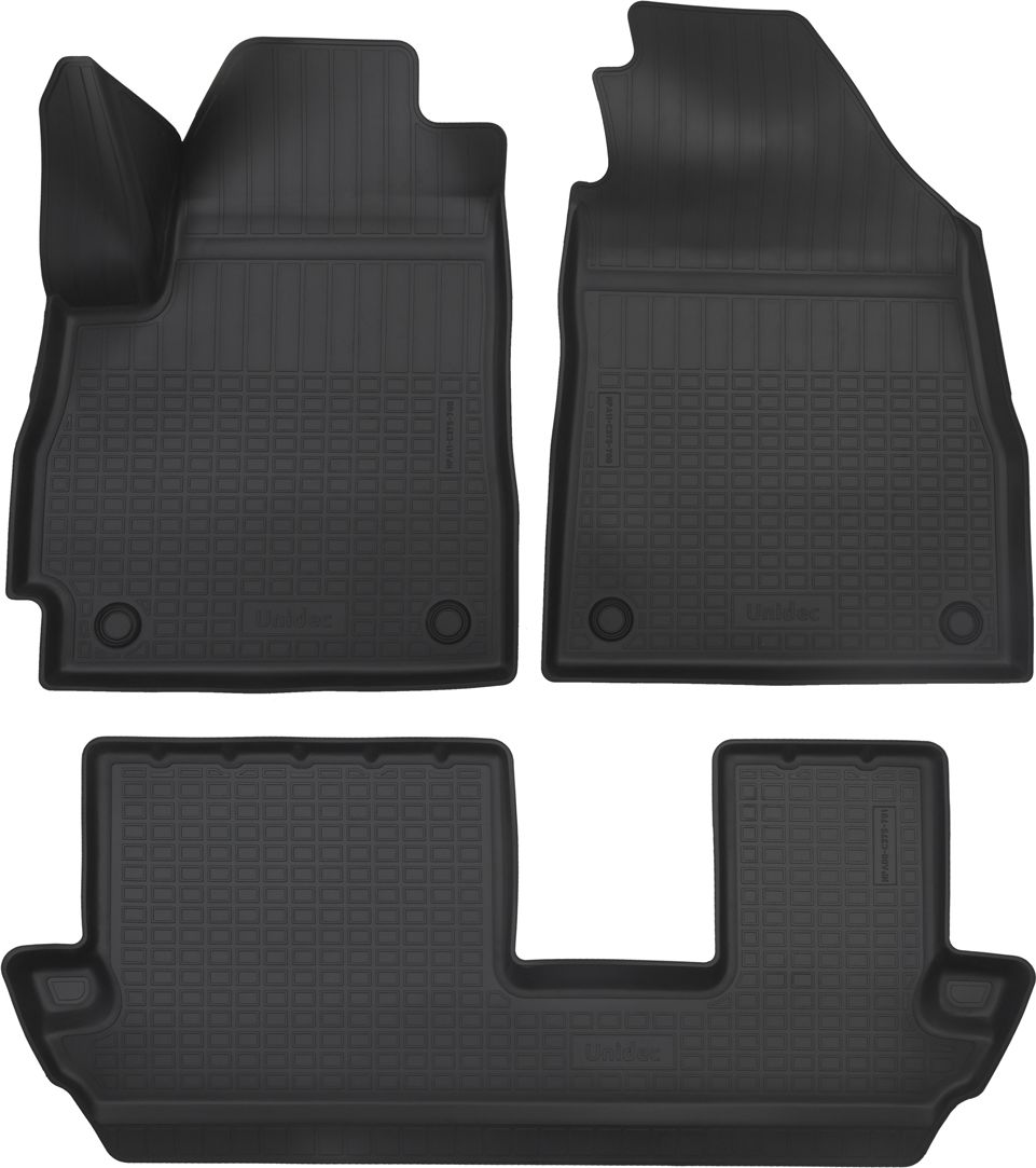 Коврики 3D Норпласт для салона Jetour X70 (3 ряд) 2020-2026. Артикул NPA00-C375-701-1