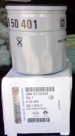 Масляный фильтр General Motors. Артикул 93156300