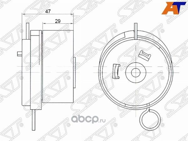 Натяжной ролик ремня ГРМ CHEVROLET AVEOCRUZEOPEL (SAT). Артикул ST55570289