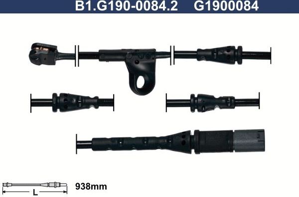 Датчик износа тормозных колодок  Galfer. Артикул B1.G190-0084.2