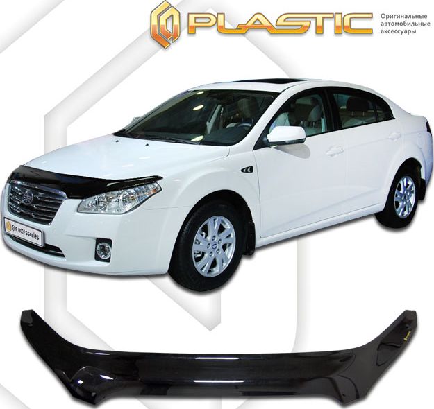 Дефлектор СА Пластик для капота exclusive (Classic черный) FAW Besturn B50 2012-2026. Артикул 2010060107883
