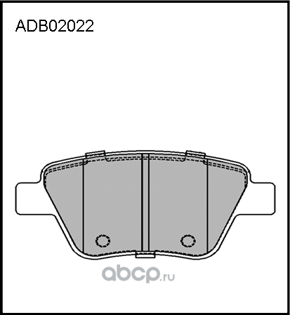 Колодки тормозные дисковые | зад | (Allied Nippon). Артикул ADB02022