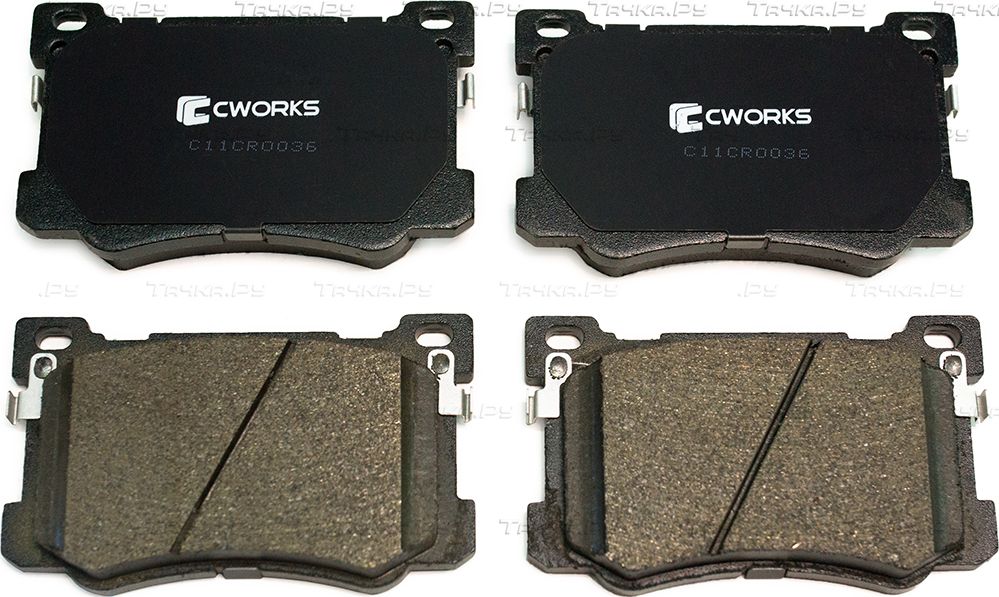 Тормозные колодки Cworks передние для Hyundai Genesis II 2014-2016. Артикул C11CR0036