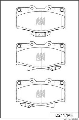 Тормозные колодки MK Kashiyama. Артикул D2117MH