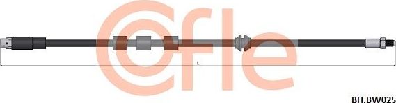 Тормозной шланг Cofle передний правый/левый для BMW 6 II (E63/E64) 2003-2010. Артикул 92.BH.BW025
