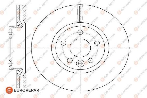 Тормозной диск Eurorepar. Артикул 1618889380