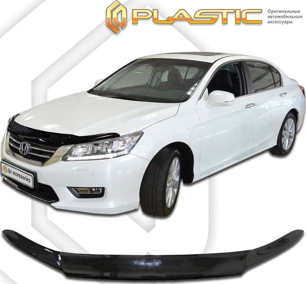 Дефлектор СА Пластик для капота (Classic черный) Honda Accord 2012-2026. Артикул 2010010108243