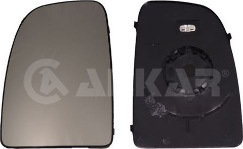 Зеркальное стекло бокового зеркала Alkar левое для Citroen Jumper II 2006-2026. Артикул 6431922