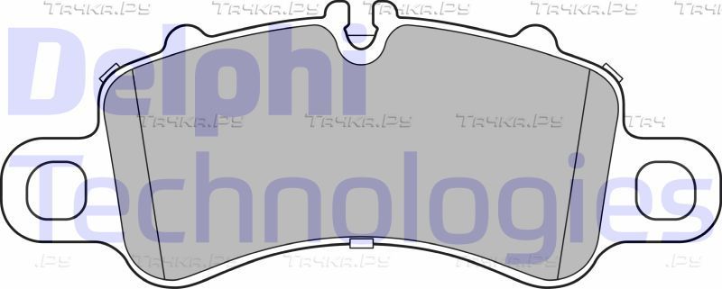 Тормозные колодки Delphi (Low-Metallic) передние для Porsche Boxster IV 718 (982) 2016-2026. Артикул LP3308