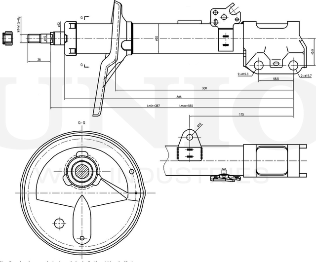 Амортизатор подвески (Unio). Артикул SAB-10319
