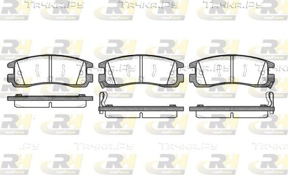 Тормозные колодки RoadHouse задние для Cadillac DeVille VIII 1999-2004. Артикул 2566.22