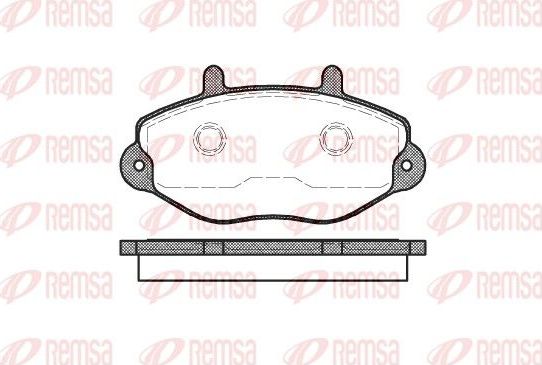 Тормозные колодки Remsa. Артикул 0392.00