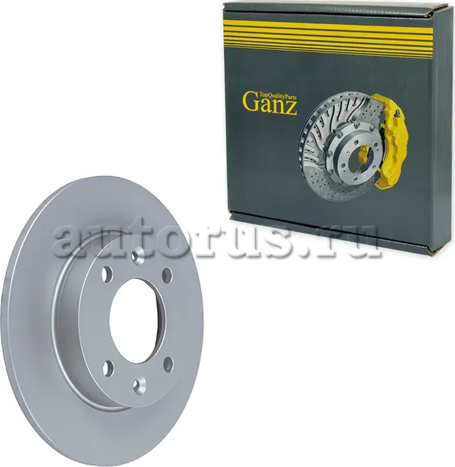 Диск тормозной задний с покрытием Peugeot 307 00-/Partner 96-/Citroen C3 02-/C4 (Ganz). Артикул GIJ10208