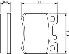 Тормозные колодки Bosch. Артикул 0 986 424 358