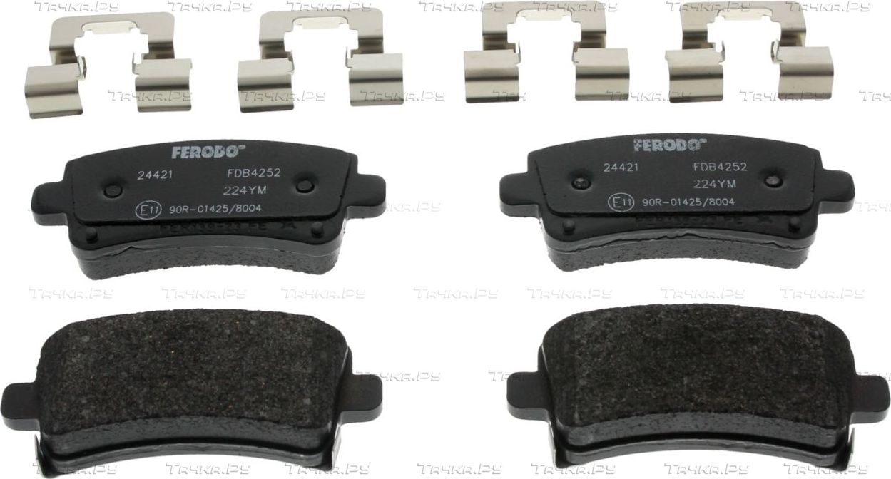 Тормозные колодки Ferodo Premier задние для Chevrolet Malibu VIII 2012-2016. Артикул FDB4252